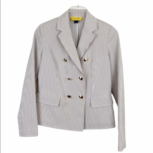 St. John Jackets & Blazers - ST JOHN Sport Pinstripe Blazer Suit Jacket 2